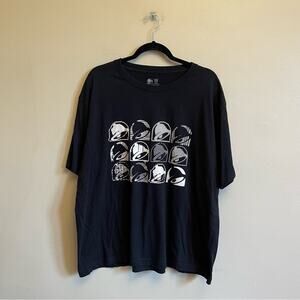 Taco Bell 2X short sleeve t-shirt black white Fast Food pop art bell